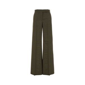 Max Mara Women Embroidered Wool Netto Wide-Leg Pant
